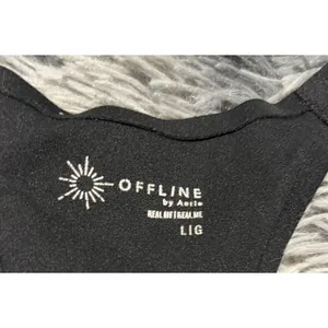 Offline‎ By Aerie Juniors/Teens Size L Black Sports Bra thumbnail 3