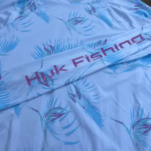 Womens Huk Fishing Shirt Long Sleeve Pursuit White Palm UPF 30 Sun Protection XL thumbnail 4