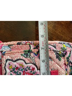 Vera Bradley Small Crossbody Bag in Pink Floral Quilted Cotton thumbnail 10