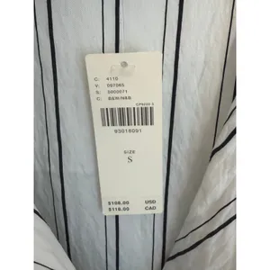 Anthropologie Women's striped Oversized NWT Blouse size S thumbnail 3