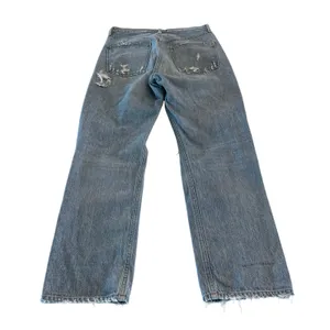 Agolde 90's Mid Rise Loose Fit Straight Leg Jeans Distressed Size 27‎ thumbnail 3