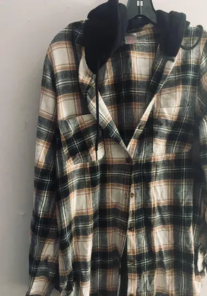 Walmart flannel Hoodie thumbnail 3