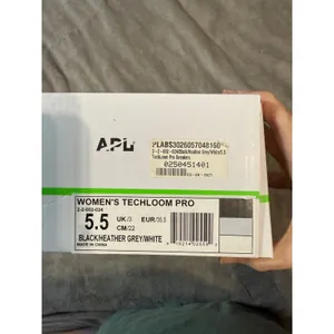 NEW APL‎ TECHLOOM Pro Women Sneakers Size 5.5 Athletic Black White Heather Gray thumbnail 6