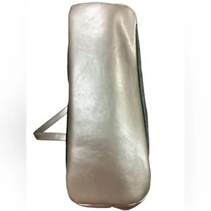 Aurielle Leather Silver & Green Purse Bag‎ Tote thumbnail 4