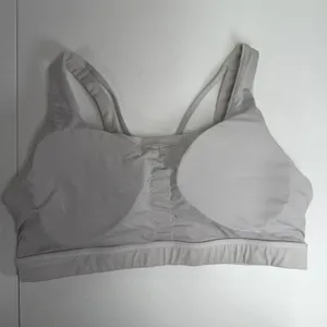 Athleta L Sports Bra Exhale A-C White Low Impact Support Soft Yoga Active 486376 thumbnail 6
