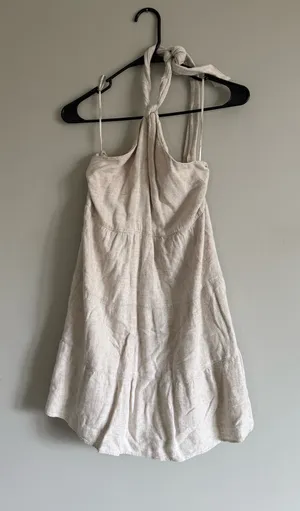 Linen Abercrombie & Fitch halter dress thumbnail 1