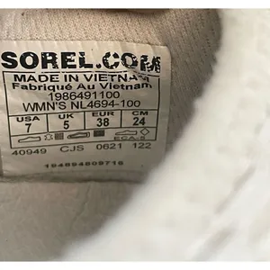 Sorel Kinetic Impact Women’s Size 7 Sneakers Cream/ Yellow Slip on Comfortable thumbnail 9