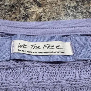 We The Free People Sweater S Purple Slouchy Oversized Boho Minimalist Coastal thumbnail 4