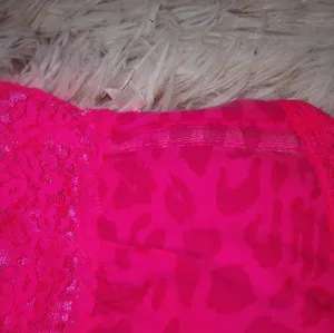 VS PINK XS Hot Pink Leopard Print Bandage Bra thumbnail 2