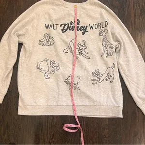 Disney Dogs Vintage Light Gray Character Sweatshirt thumbnail 5