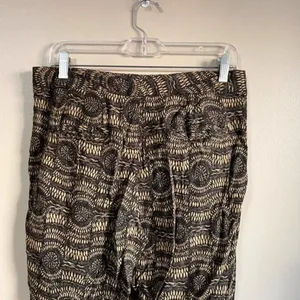 Free People size 8‎ stretchy brown and black pants thumbnail 4