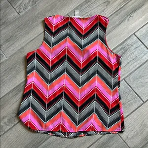 Banana Republic Pink and Orange Sleeveless Tank Top thumbnail 5