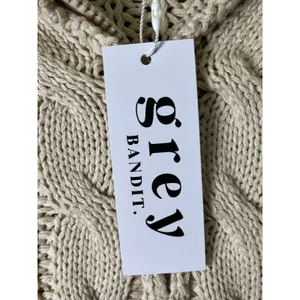 Grey Bandit Women’s Cable Knit Quarter Zip Pullover Sweater Cotton Blend New thumbnail 6