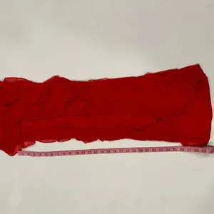 Oh Polly Red Ruffle Maxi Dress Size 2 Strapless Formal Gown thumbnail 5