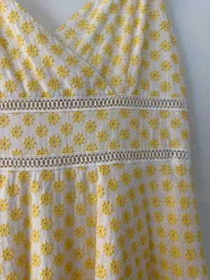 Miami Yellow flower dress thumbnail 3