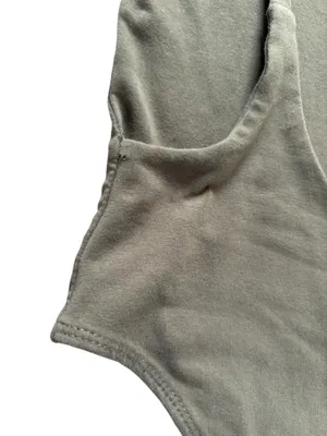 TOBI V Neck Scoop Back Olive Green Bodysuit Womens Size Small thumbnail 5