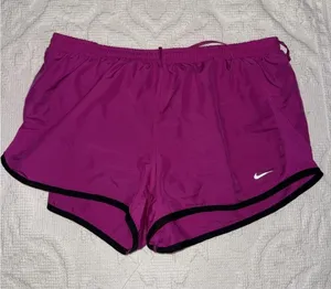 Nike Women's Pink and Purple Shorts thumbnail 1