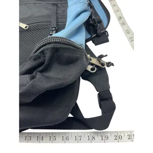 L.L. Bean Blue & Black Messenger Backpack With Multiple Compartments & Adjustabl thumbnail 4