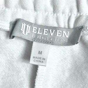 NWT EleVen Venus Williams M White Purple Embroidered Heavyweight Fleece Joggers‎ thumbnail 8