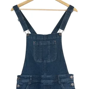 WallFlower Denim Shortalls Dark Wash Overalls Shorts Indigo Classic Size M thumbnail 2
