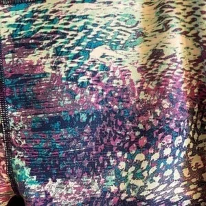 Fabletics Sydney Capri Athletic Leggings Athleisure Navy Purple Size Small Gym‎ thumbnail 8