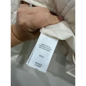 Lucky‎ Brand Cream Quilted Jacket Womens Small Off White Cotton Full Zip thumbnail 5