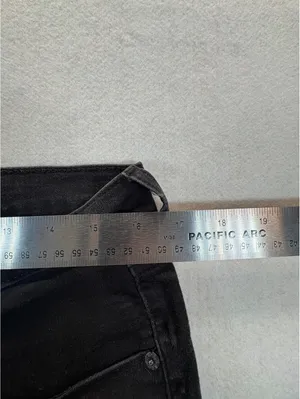 Levi’s Women’s Classic Straight Black Jeans Size 14 Stretch Denim thumbnail 2