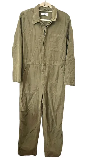 ARITZIA TNA Utility Style‎ Jumpsuit Olive Green Medium thumbnail 1