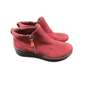 Ryka Women’s Lyrical Ankle Boot Burgundy Size 7.5 Slip On Zip Comfort thumbnail 3