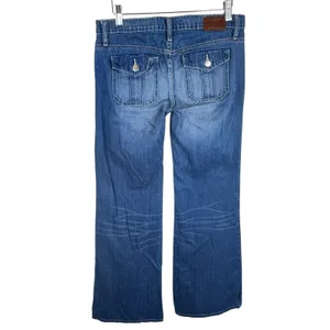 Henry & Belle Medium Wash 100% Cotton Low Rise‎ Boot Cut Jeans Pockets Size 27 thumbnail 2