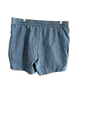 Women's J.Crew Blue Denim Pull-On Shorts Size M thumbnail 3