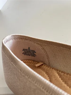 Old Navy Soft-Knit Pointed-Toe Ballet Flats Size 8 cream Beige Comfy Stretch thumbnail 11