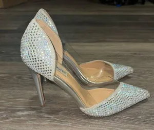 Gorgeous Steve Madden Silver Heels thumbnail 1