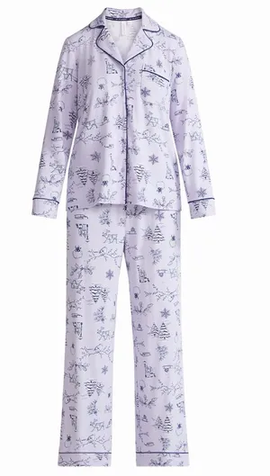 Walmart Joyspun Women's Dreamy Soft Collection Long Sleeve Top and Pants Pajama Set thumbnail 1