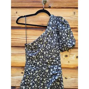 NWT ASTR Santorini Black One Shoulder Dress Size XS thumbnail 7