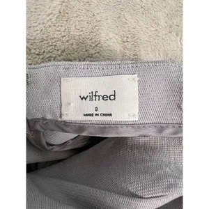 Wilfred Women's Sleeveless Jumpsuit Size 8 Gray V-Neck Waist Tie Casual thumbnail 10