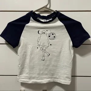 Divided Cowgirl Disco Ghost Baby Tee thumbnail 2