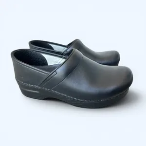 Dansko Professional Black Leather Clogs Womens EU 38 US 8 Comfort Shoes thumbnail 4