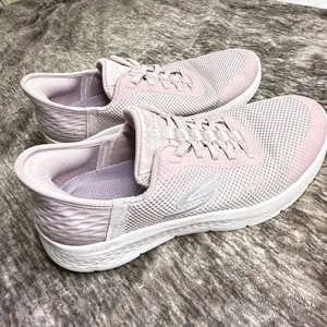 Skechers Slip-ins Go Walk Flex Womens Fashion Sneakers in Mauve Size 8 thumbnail 3