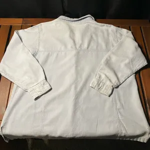 AE & Co. Light Blue Button-Up Shirt size XXL thumbnail 6