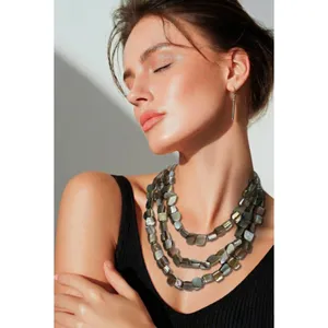 Bohemian Style Beaded 3-Layered Necklaces NWT thumbnail 2