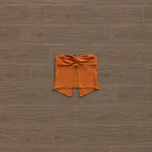 Princess Polly Orange Mani Twist-Front Tube Crop Top thumbnail 2