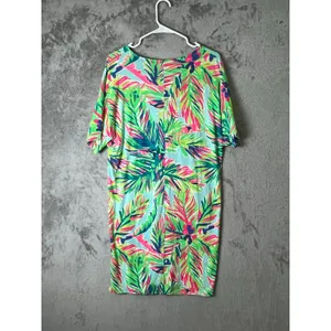 Lilly Pulitzer Island Time Lindley Caftan Shift Dress Small Tropical‎ Resort thumbnail 3