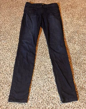 True Religion Halle Mid‎ Rise Super Skinny Jeans Dark Wash Size 27 thumbnail 1