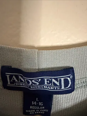 Lands' End Grey Crewneck Sweatshirt thumbnail 2