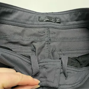prAna Halle Pant Cargo Convertible Roll Up Stretch Zion Travel Hiking Grey Coal thumbnail 6