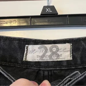 Free People Dakota Straight Leg Black Jeans Size 28” thumbnail 5