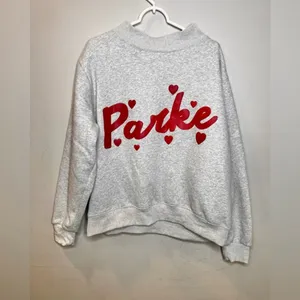 Parke Valentine’s Day’s Sweetheart Mockneck Sweatshirt Size L/XL thumbnail 3