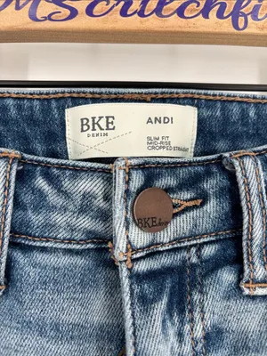 Bke Andi slim fit mid rise cropped straight jeans 23 x 28 thumbnail 2