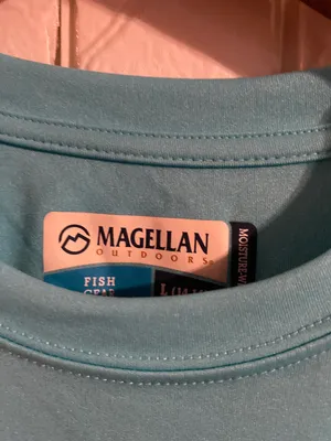 Magellan OUTDOORS Fish Gear Moisture Wicking Long Sleeve T BLUE L 26 L X 17 W thumbnail 6